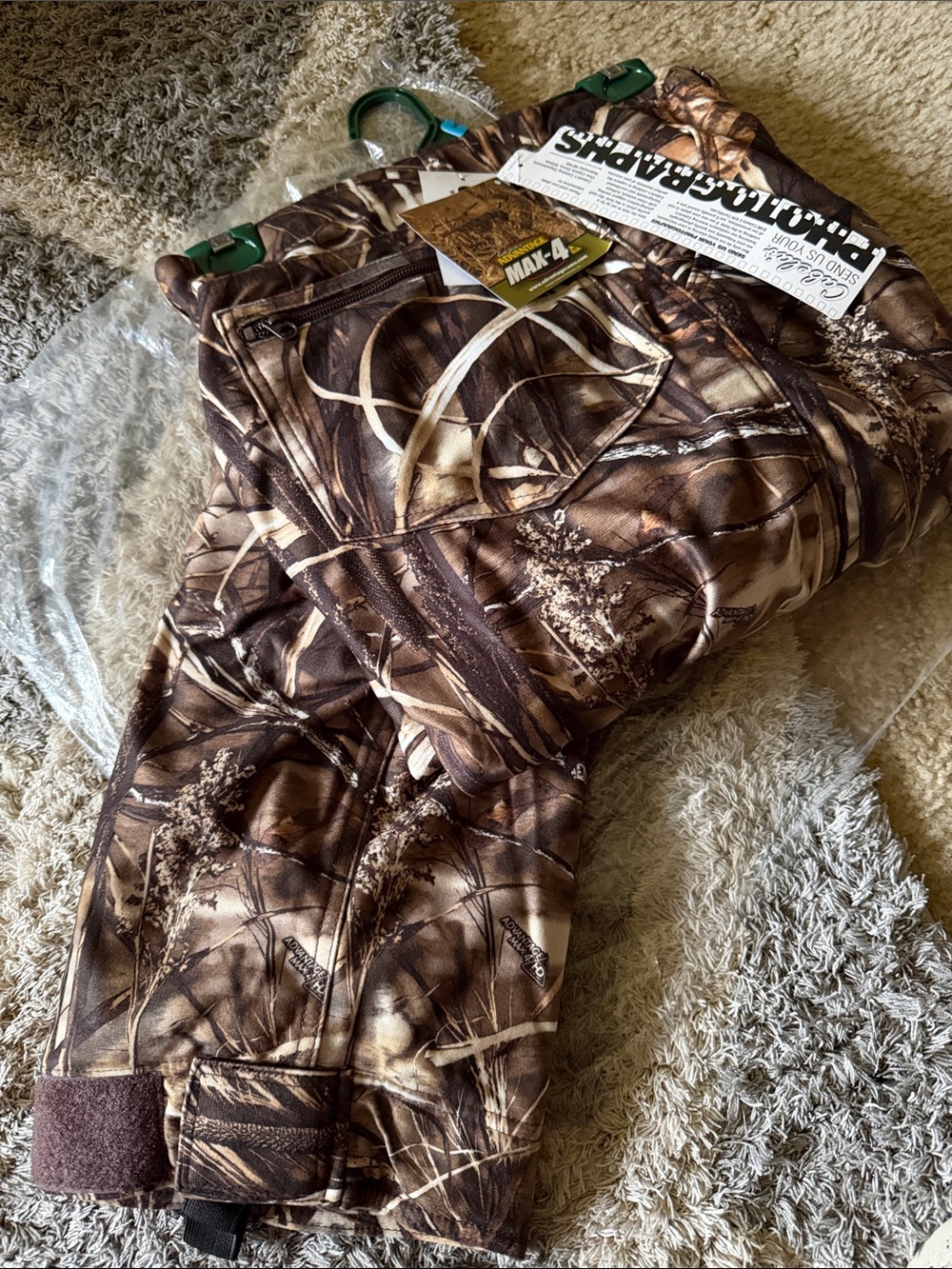 Cabelas Flannel Camo Hunting pants - 36 reg NWT